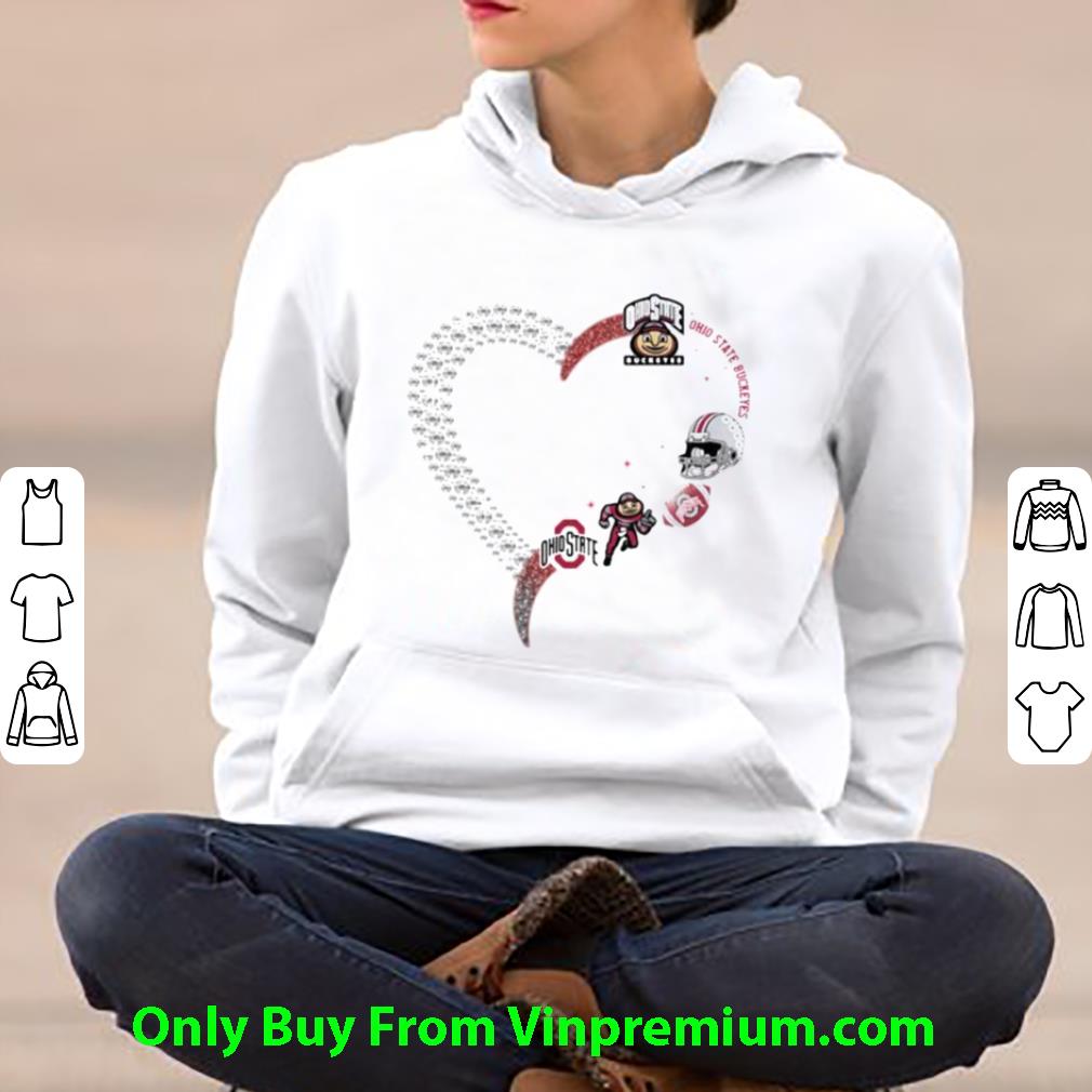 2c4b9a1e nice love ohio state buckeyes football logo shirt 4 - Nice Love Ohio State Buckeyes Football Logo shirt