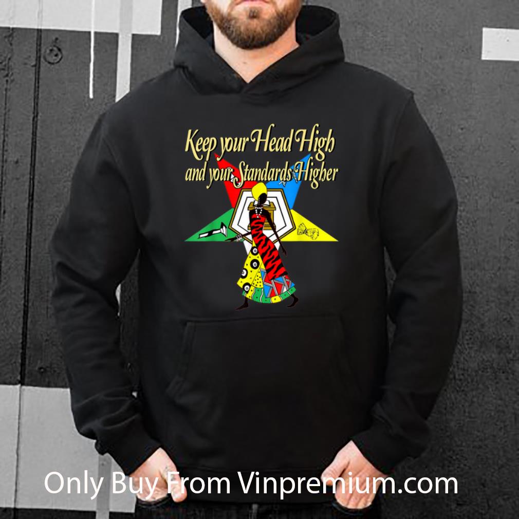 6493f3e7 nice keep your head high and your standards higher order of the eastern star logo shirt 4 - Nice Keep Your Head High And Your Standards Higher Order Of The Eastern Star Logo shirt