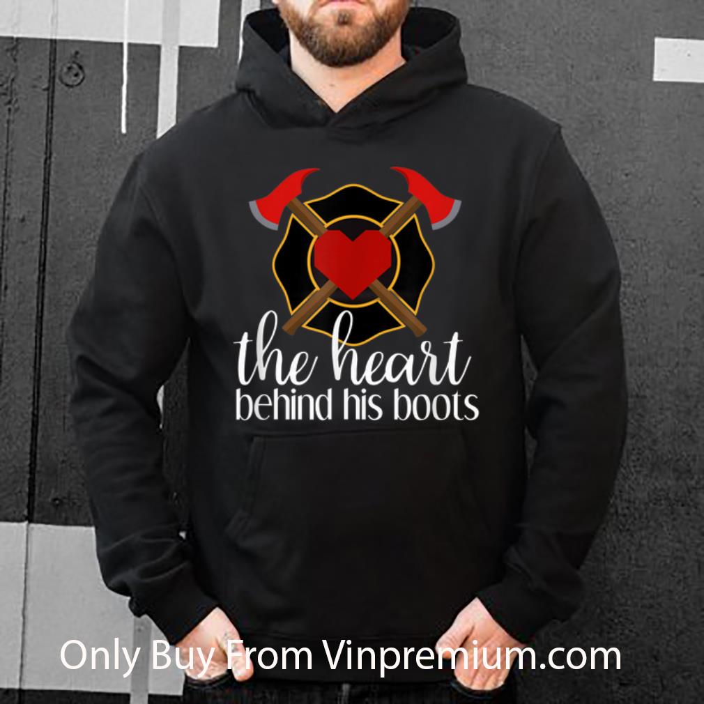 a535f567 top the heart behind his boots firefighter shirt 4 - Top The Heart Behind His Boots Firefighter shirt