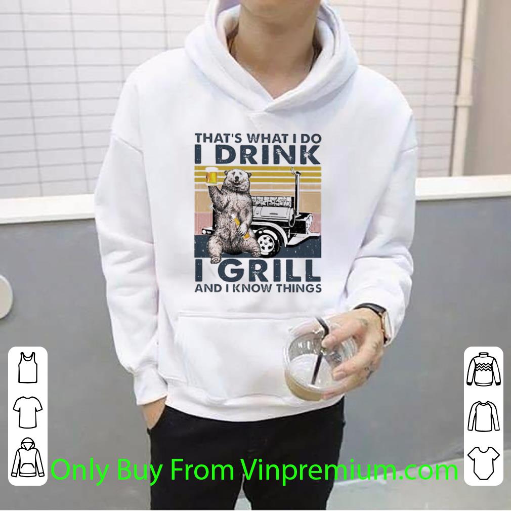 ac23d2e9 top bigfood that s what i do i drink i grill and i know things vintage shirt 4 - Top Bigfood That’s What I Do I Drink I Grill And I Know Things Vintage shirt