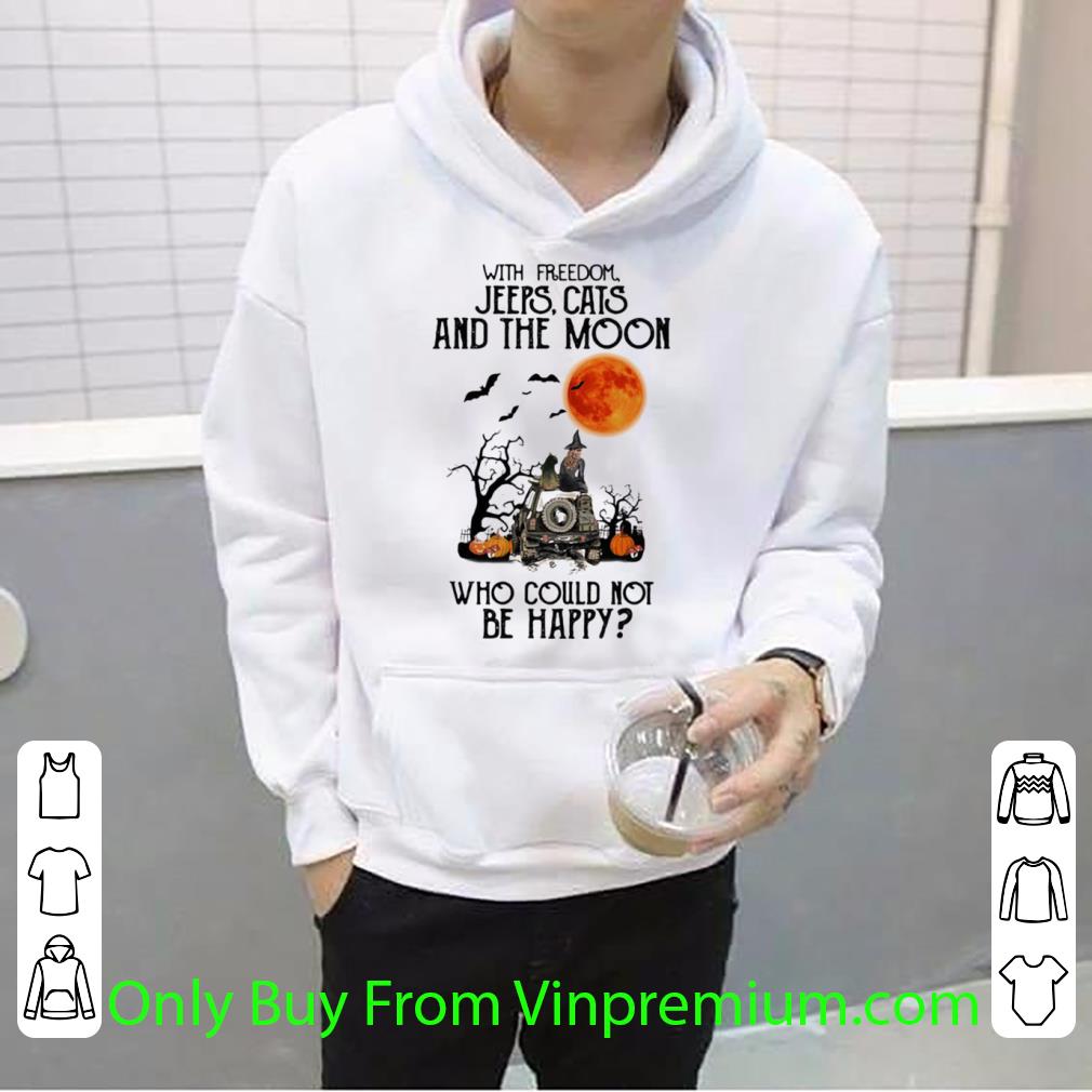 59953f33 awesome with freedom cats and the moon who could not be happy halloween shirt 4 - Awesome With Freedom Cats And The Moon Who Could Not Be Happy Halloween shirt