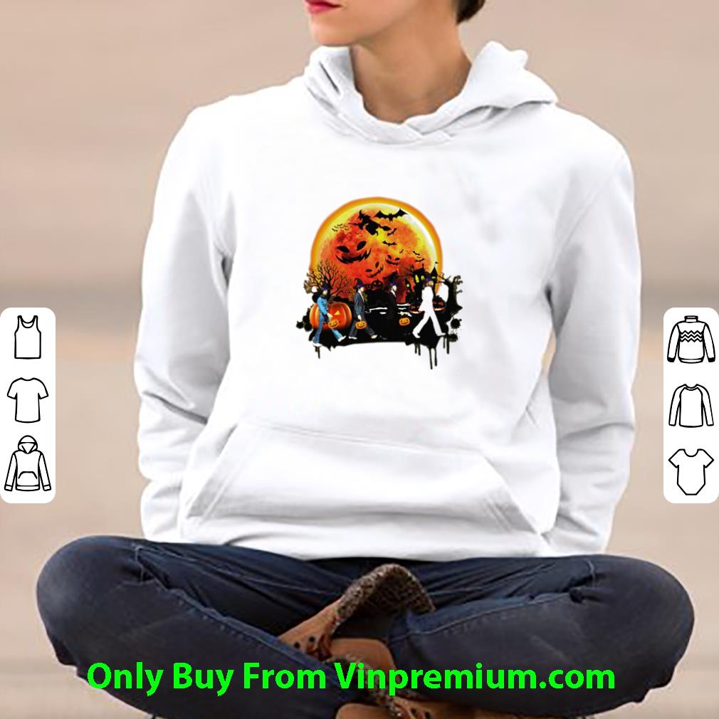 9a06a5ca original abbey road walking on the moon pumpkin halloween shirt 4 - Original Abbey Road Walking On The Moon Pumpkin Halloween shirt
