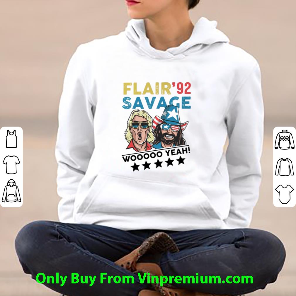 a5af42b3 original flair 92 savage woo yeah american flag shirt 4 - Original Flair 92 Savage Woo Yeah American Flag shirt
