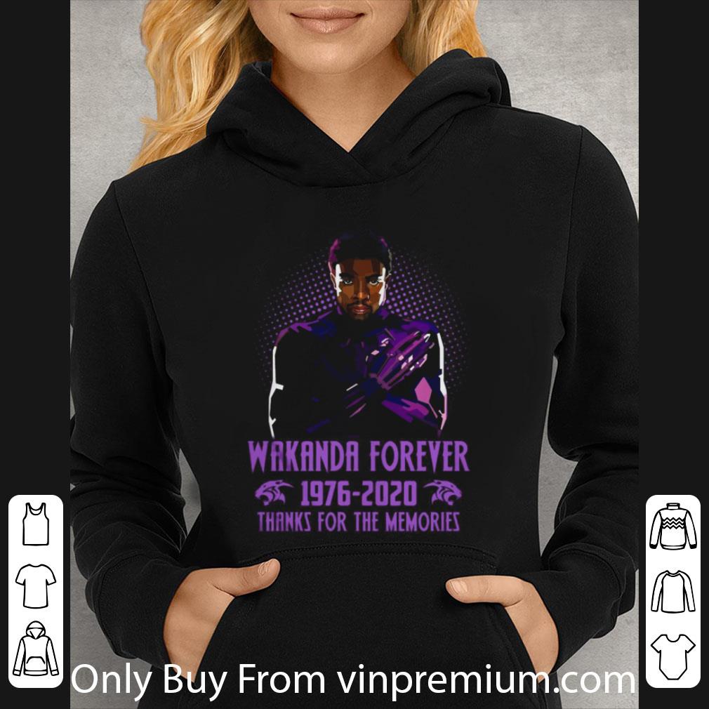 Official Chadwick Boseman Wakanda Forever 1976 2020 Thanks For The Memories shirt f0e02dd5 official chadwick boseman wakanda forever 1976 2020 thanks for the memories shirt 4 - Official Chadwick Boseman Wakanda Forever 1976 2020 Thanks For The Memories shirt