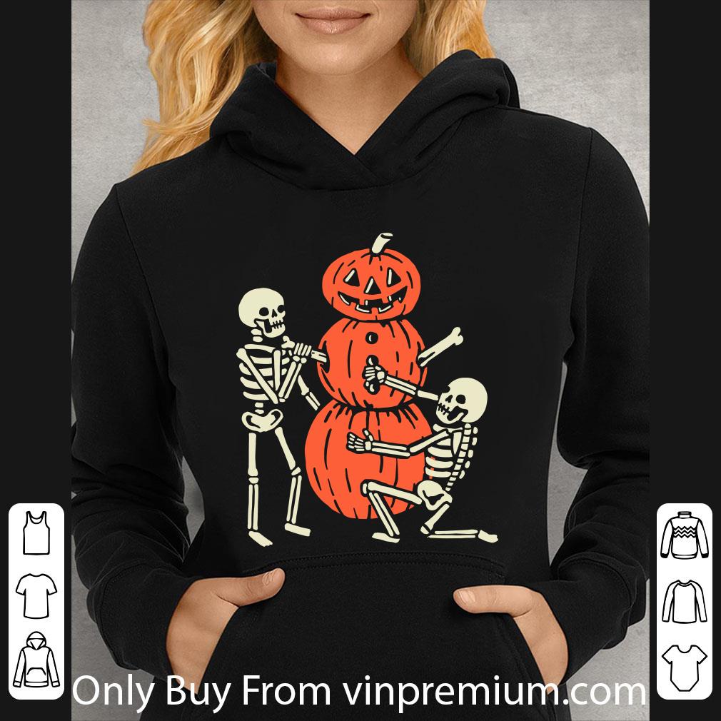 Hot Skeleton Pumpkin Man Halloween shirt 124700a1 hot skeleton pumpkin man halloween shirt 4 - Hot Skeleton Pumpkin Man Halloween shirt