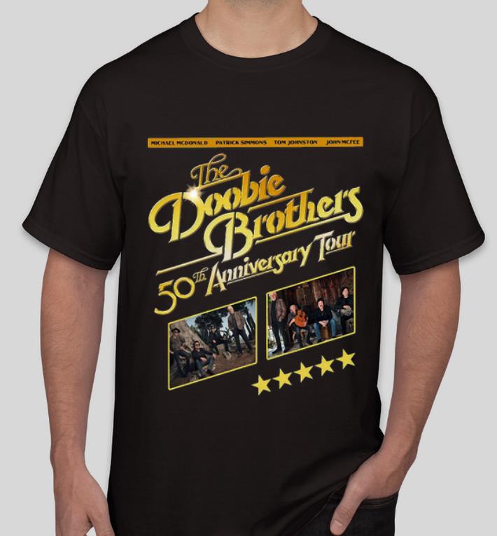 18cd2335 premium the doobie brothers 50th anniversary tour five stars shirt 4 - Premium The Doobie Brothers 50th Anniversary Tour Five Stars shirt