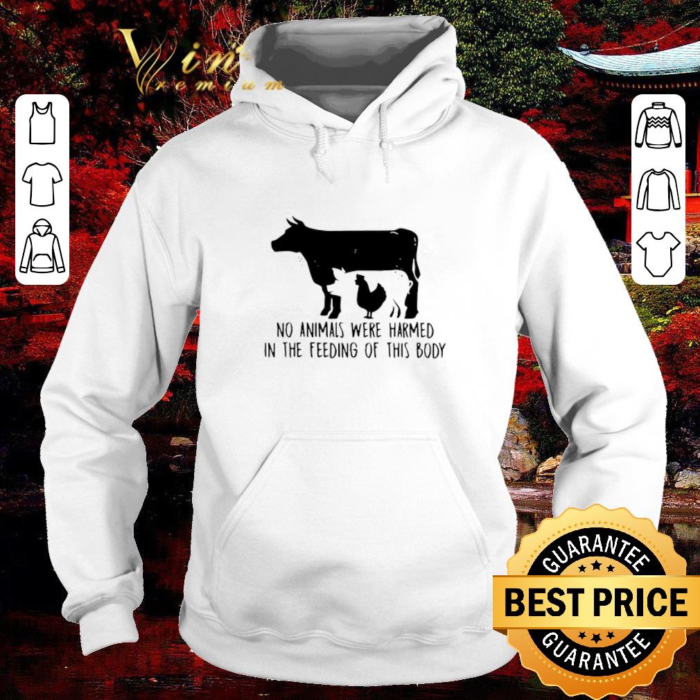 9f1cbd4d awesome cow and chicken no animals were harmed in the feeding of this body shirt 4 - Awesome Cow And Chicken No Animals Were Harmed In The Feeding Of This Body shirt