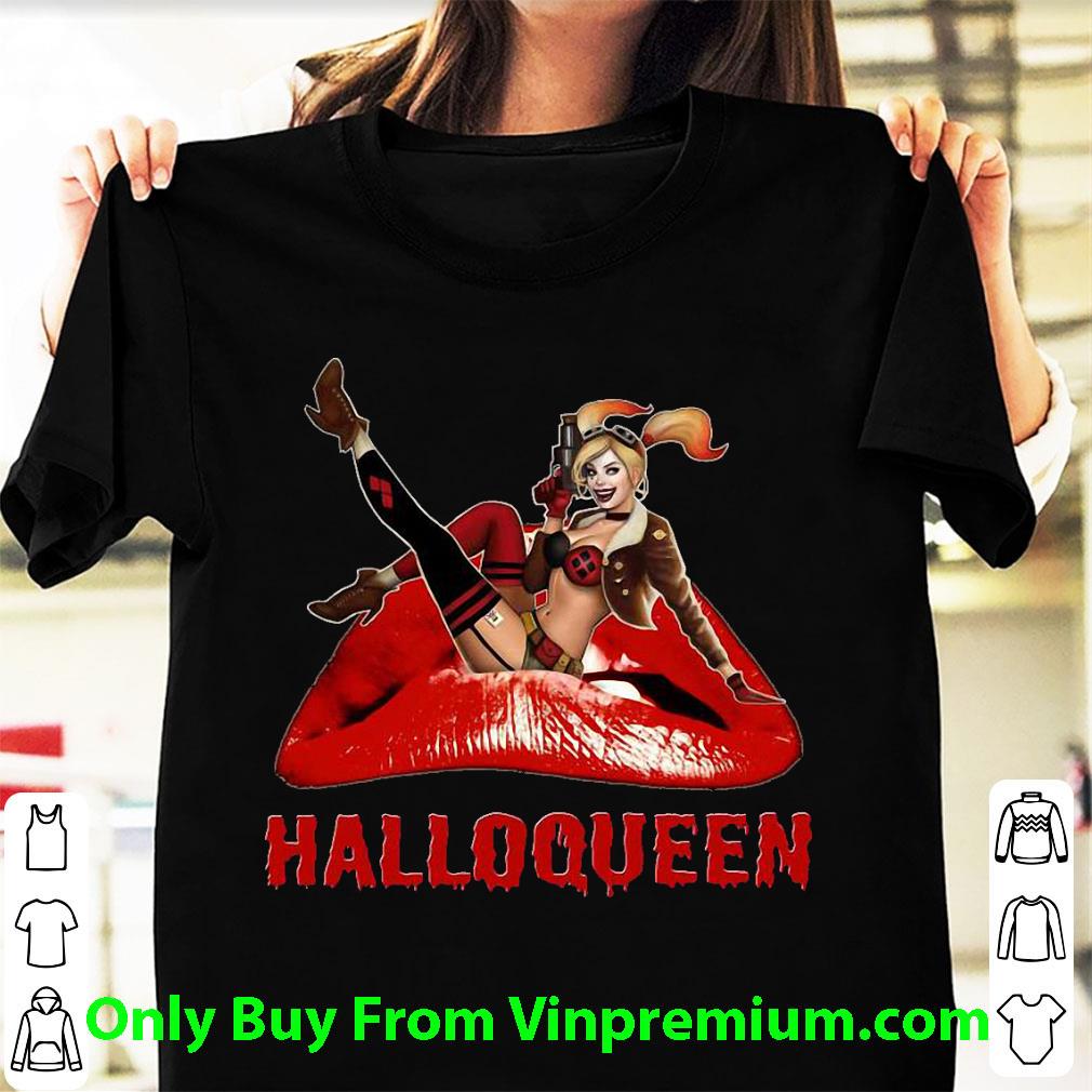 Nice Harley Quinn Halloween Lips shirt