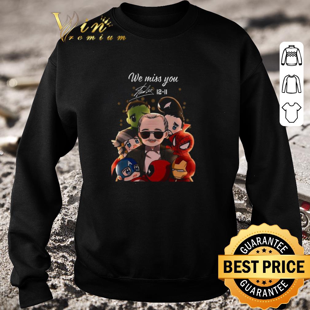 c1afbad6 nice marvel avengers chibi characters we miss you stand lee 12 11 shirt 4 - Nice Marvel Avengers Chibi Characters We Miss You Stand Lee 12-11 shirt