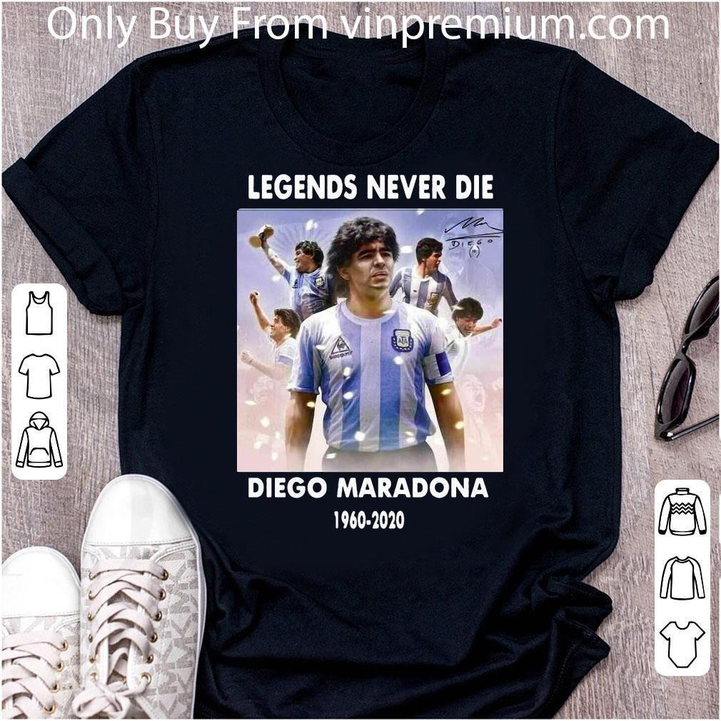 Premium Legends Never Die Diego Maradona 1960-2020 Signature shirt