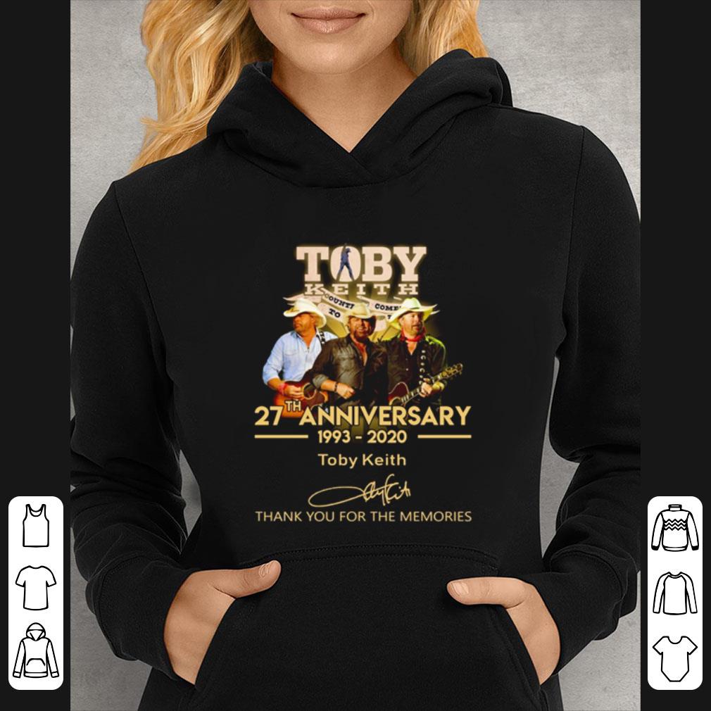 65e6c0d5 original toby keith 27th anniversary 1993 2020 signed thank you for the memories shirt 4 - Original Toby Keith 27th anniversary 1993 2020 signed thank you for the memories shirt