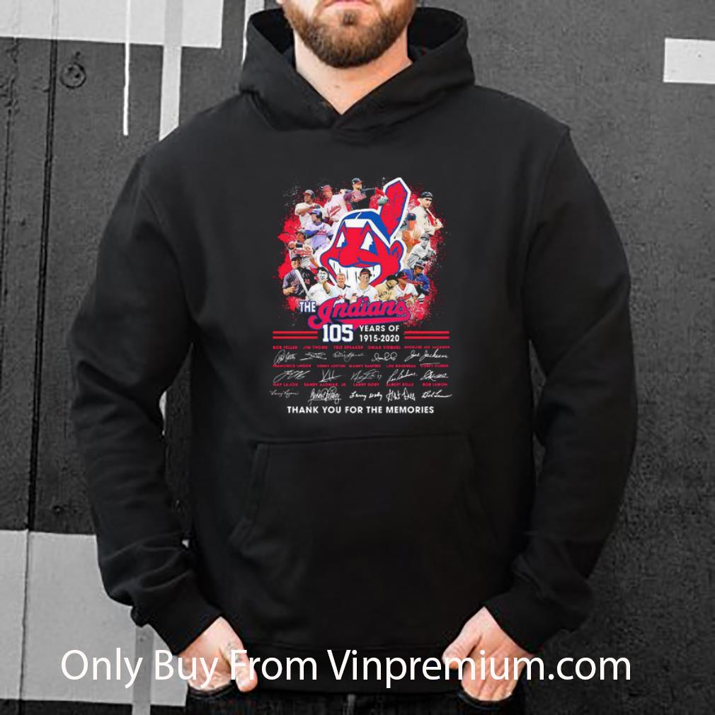 78b0aa38 top the cleveland indians 105th anniversary 1915 2020 signatures shirt 4 - Top The Cleveland Indians 105th Anniversary 1915-2020 Signatures shirt