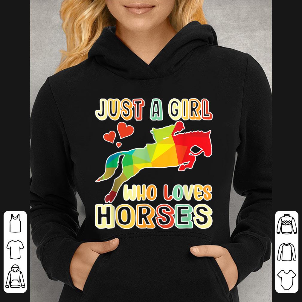 d18de096 hot just a girl who loves horses for cute horseback shirt 4 - Hot Just A Girl Who Loves Horses For Cute Horseback shirt