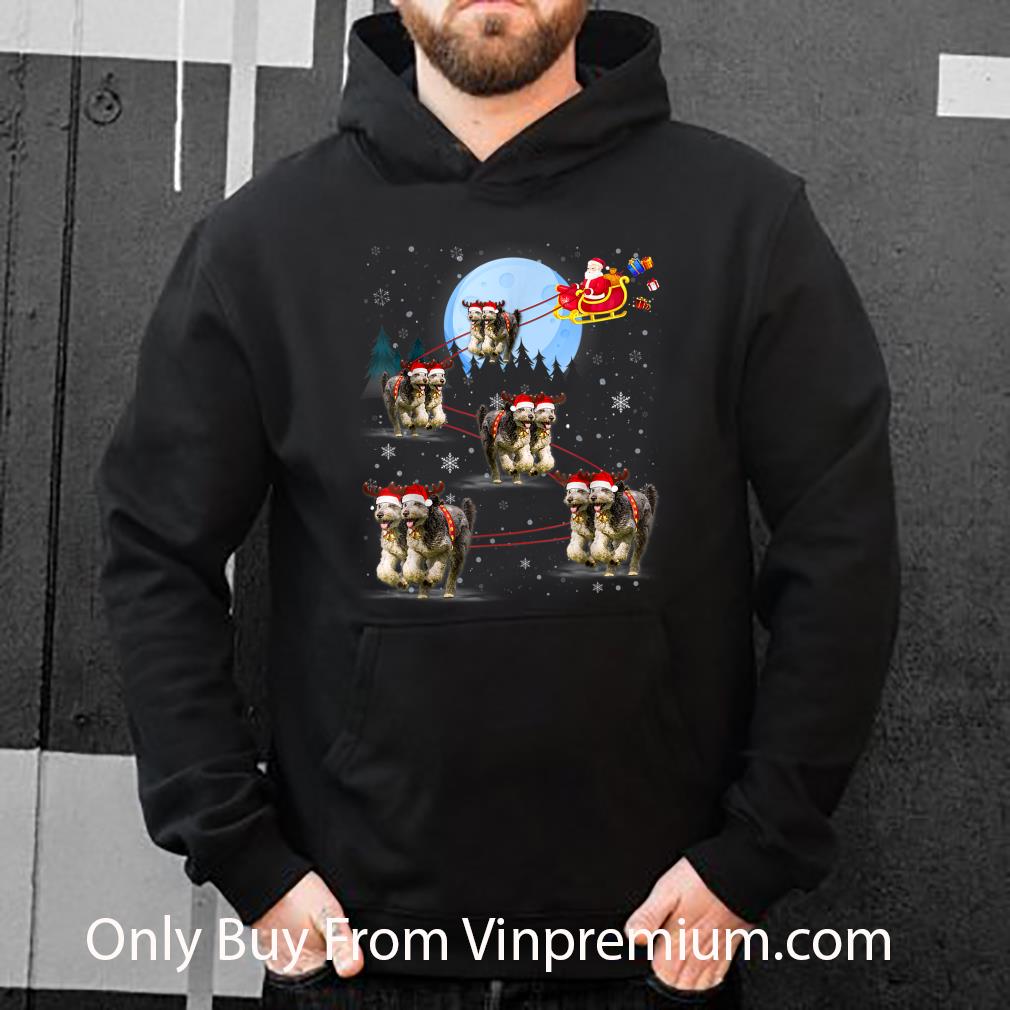 e2581d79 premium aussiedoodle reindeer santa christmas shirt 4 - Premium Aussiedoodle Reindeer Santa Christmas shirt