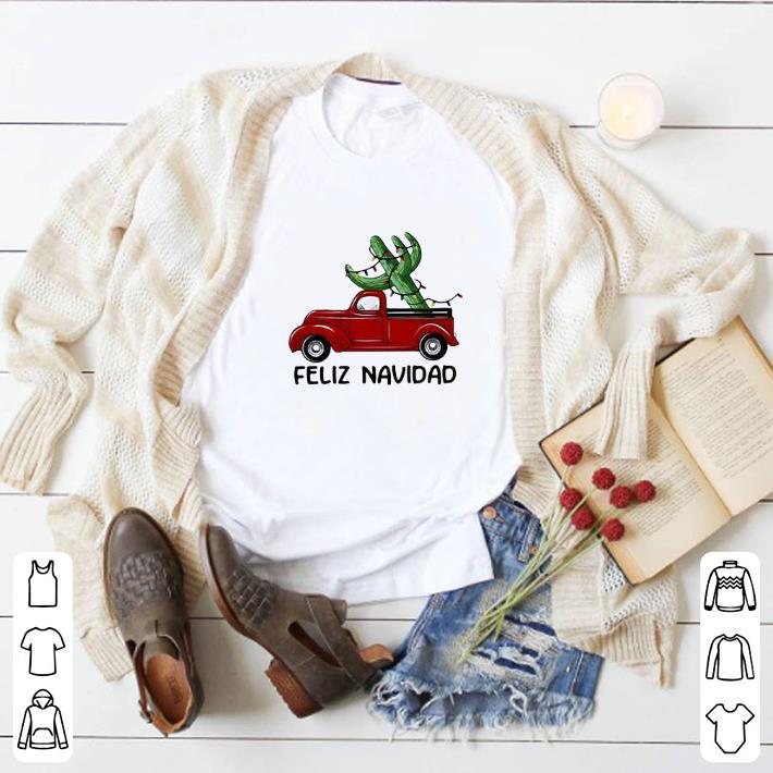 03cc4f8a top christmas red truck feliz navidad shirt 4 - Top Christmas Red Truck Feliz Navidad shirt