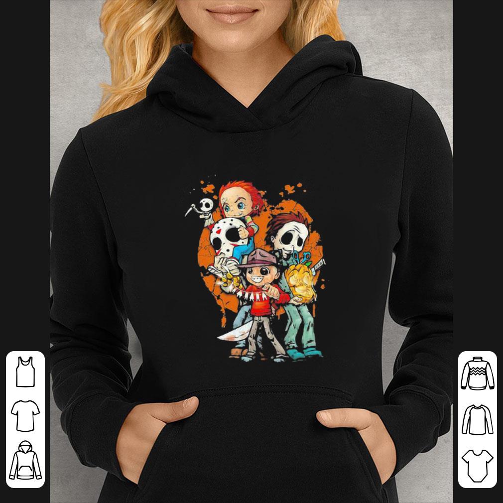06430204 premium halloween horror characters pumpkin shirt 4 - Premium Halloween Horror Characters Pumpkin shirt