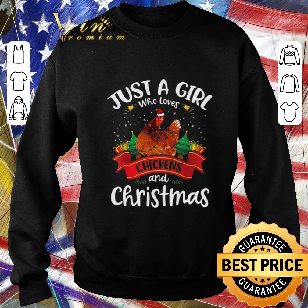 39692f74 hot just a girl who love chickens and christmas sweater shirt 4 - Hot Just A Girl Who Love Chickens And Christmas Sweater shirt
