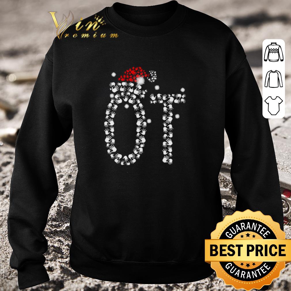 3f023b5e funny occupational therapist santa hat christmas shirt 4 - Funny Occupational Therapist Santa Hat Christmas shirt