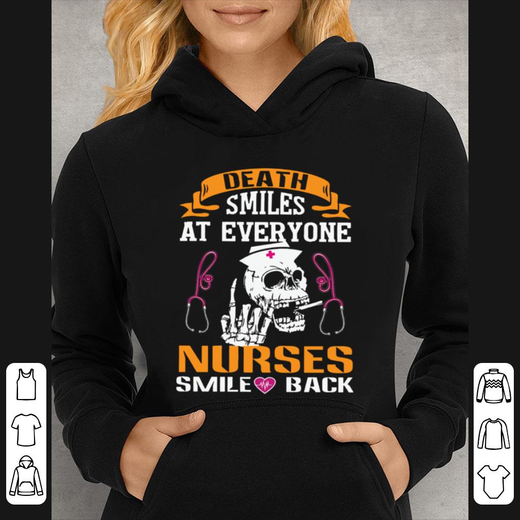 6ee45f24 awesome death smiles at everyone nurses smile back shirt 4 - Awesome Death Smiles At Everyone Nurses Smile Back shirt