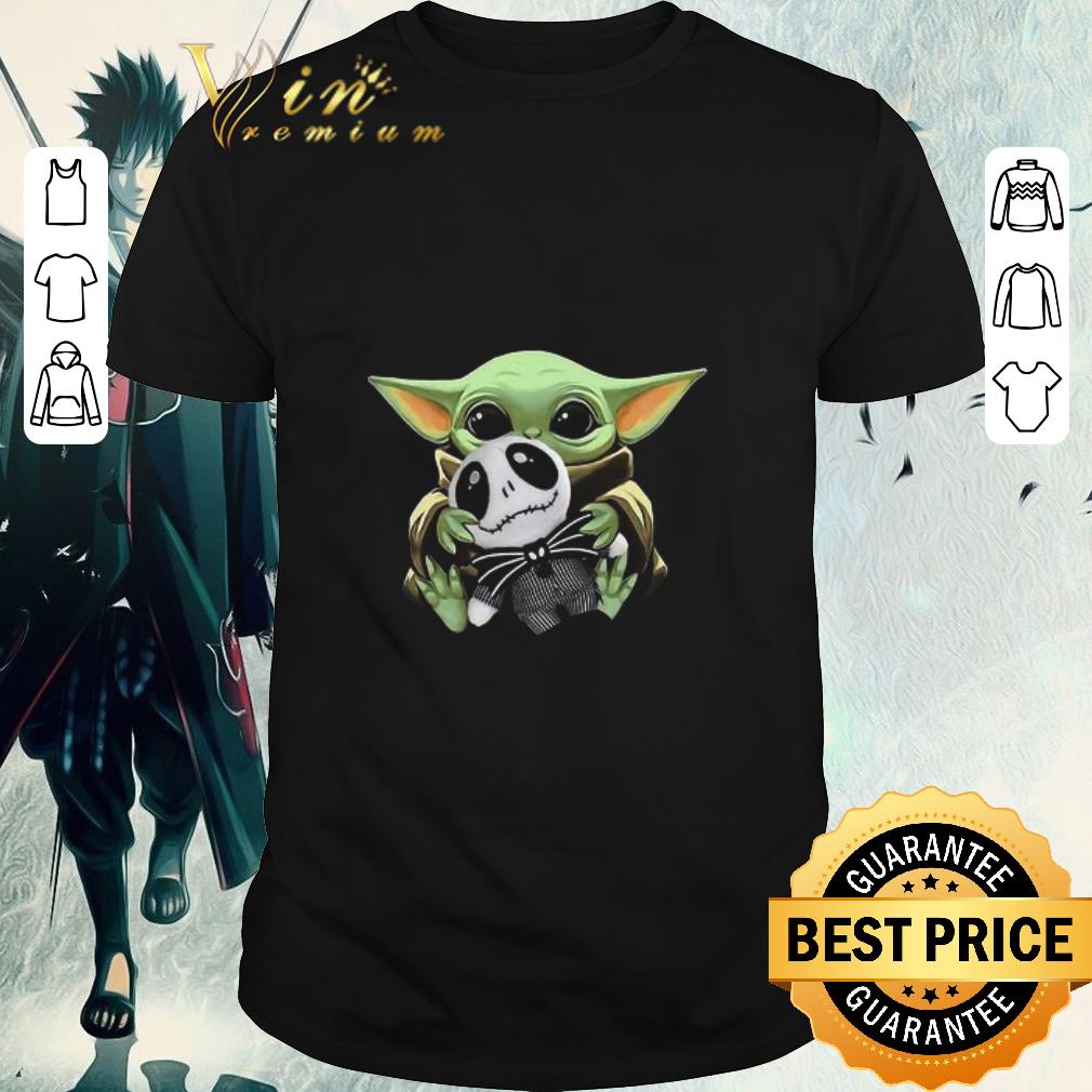 Awesome Star Wars Baby Yoda hug Jack Skellington doll shirt