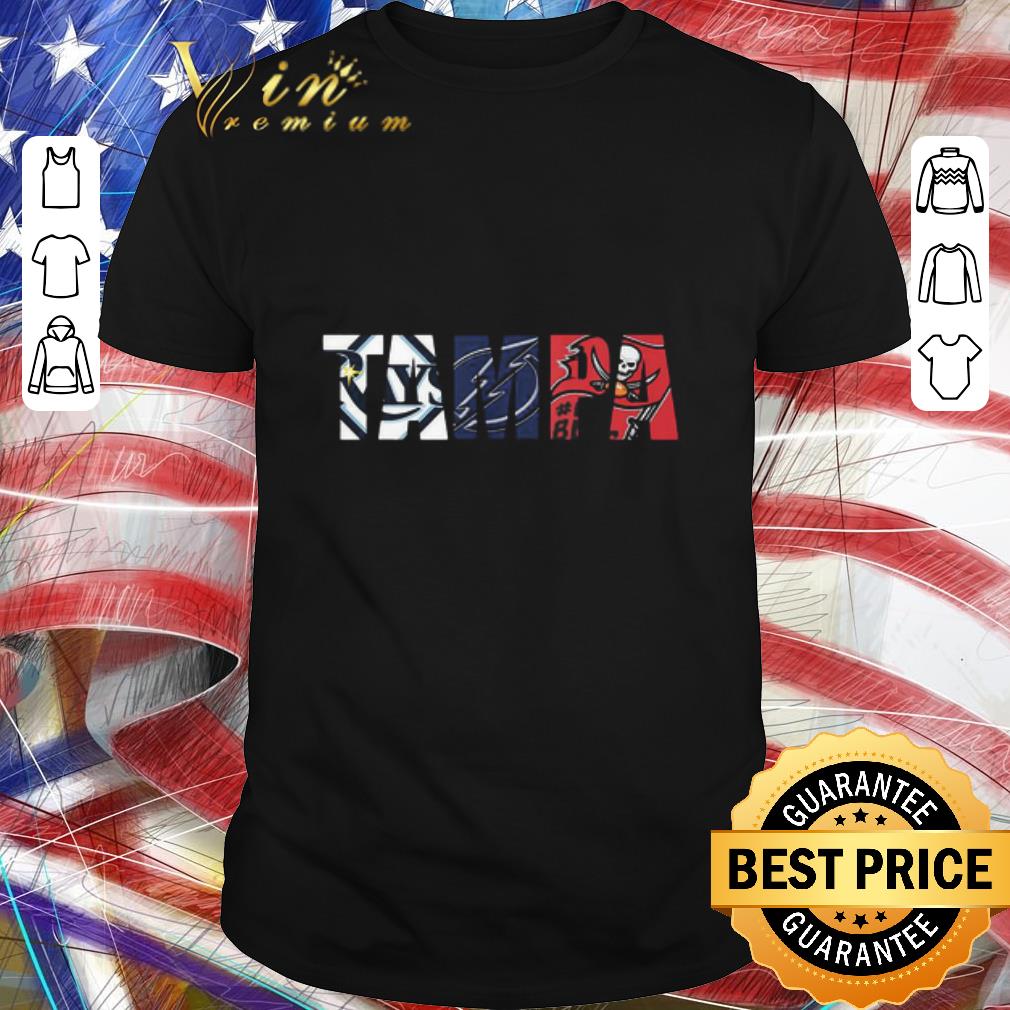 Awesome Tampa Bay Rays Tampa Bay Lightning And Tampa Bay Buccaneers shirt