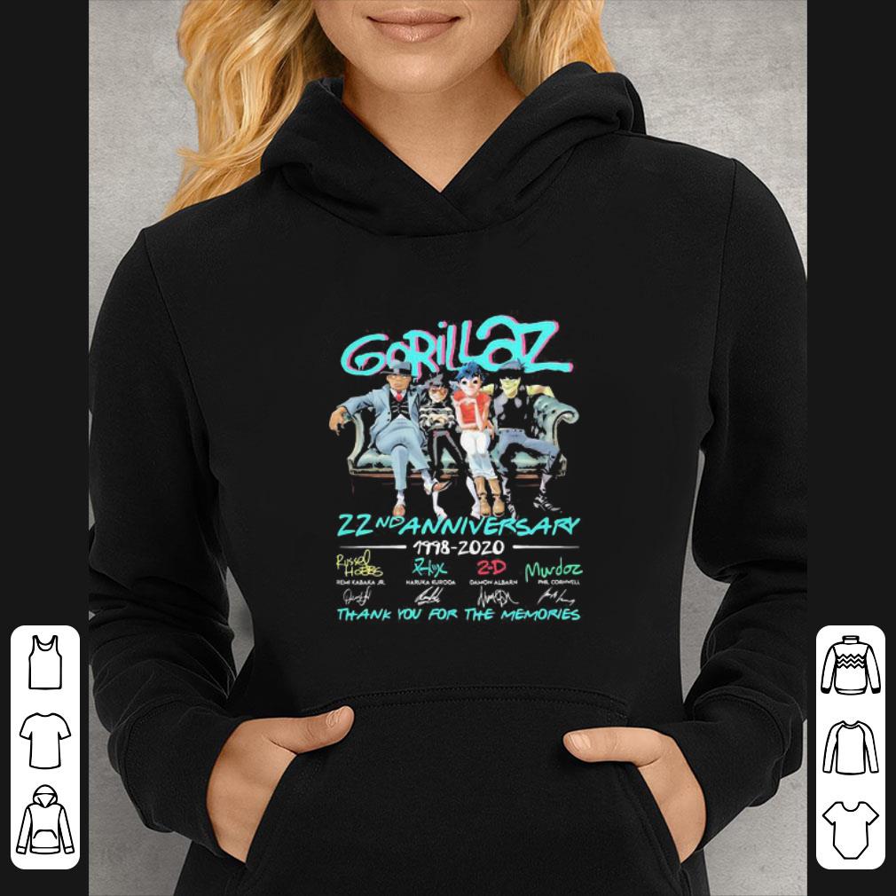 Awesome Gorillaz 22nd Anniversary 1998-2020 Thank You For The Memories Signatures shirt fbf7c333 awesome gorillaz 22nd anniversary 1998 2020 thank you for the memories signatures shirt 4 - Awesome Gorillaz 22nd Anniversary 1998-2020 Thank You For The Memories Signatures shirt