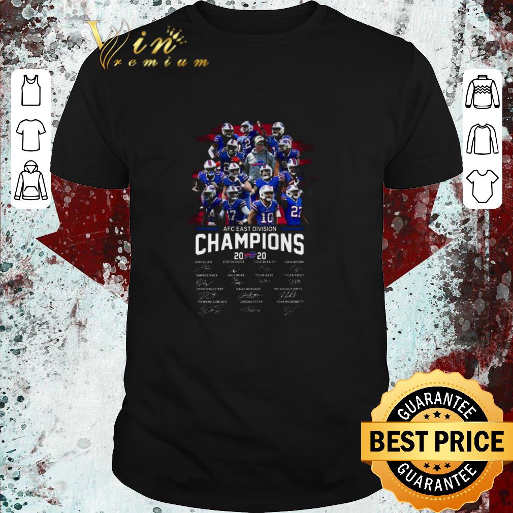 Original AFC East Division Champions 2020 Buffalo Bills Signatures shirt