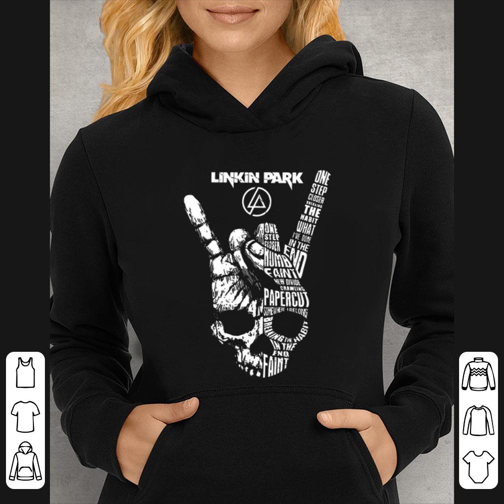 0a600c84 great skull linkin park one step closer breaking the habit i ve done in the end shirt 4 - Great Skull Linkin Park one step closer breaking the habit I’ve done in the end shirt
