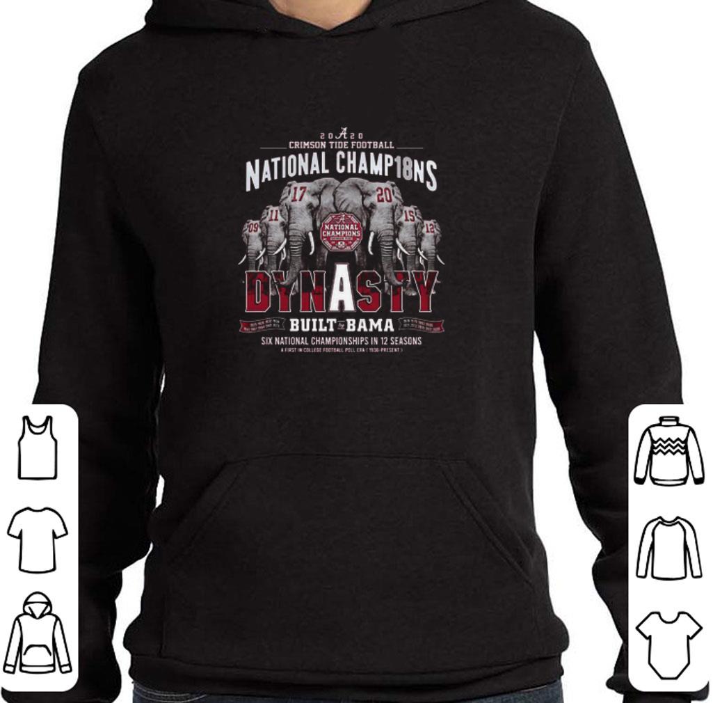 26a36afc official 2020 alabama crimson tide football national champ18ns dynasty built by bama shirt 4 - Official 2020 Alabama Crimson Tide Football National Champ18ns Dynasty Built by Bama shirt