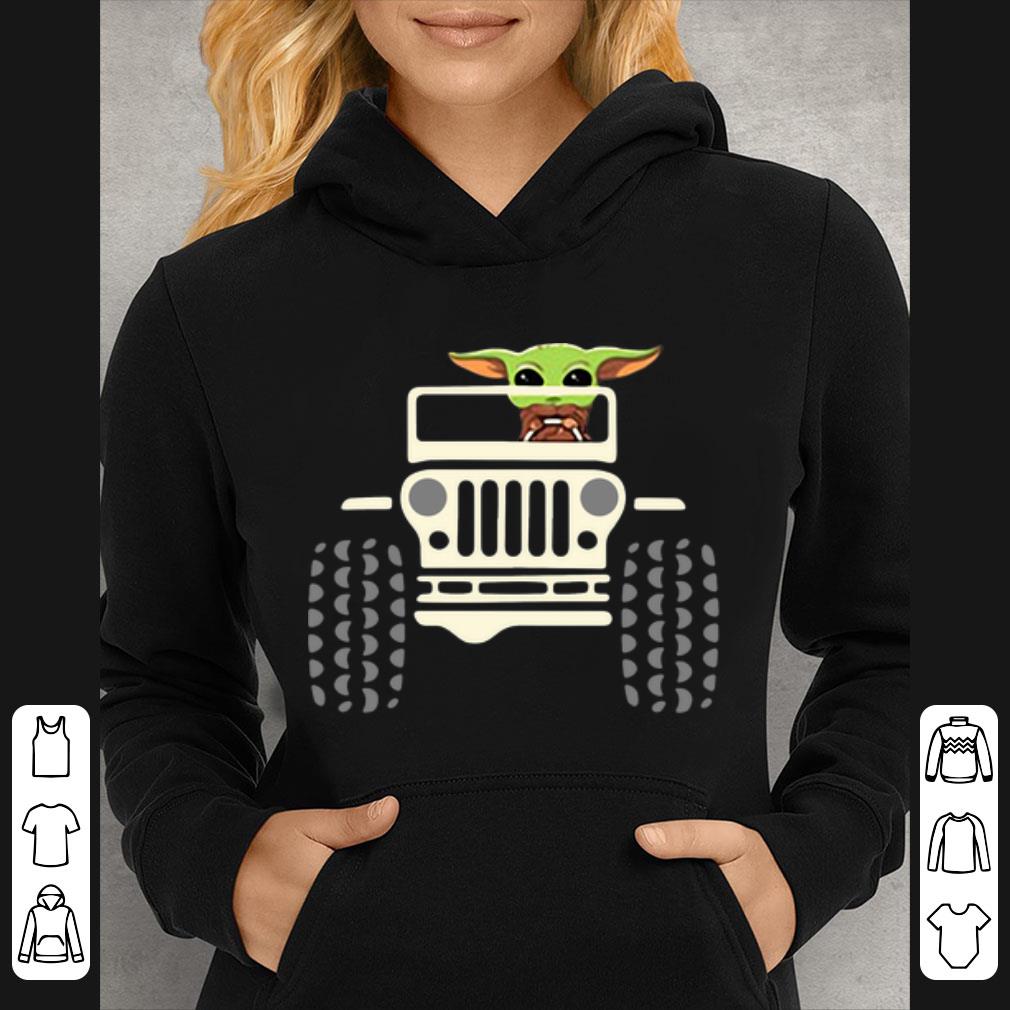 5b04f190 nice star wars baby yoda driving jeep shirt 4 - Nice Star Wars Baby Yoda Driving Jeep shirt