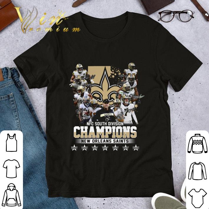 Original NFC South Division Champions Team Player New Orleans Saints 2006-2020 shirt