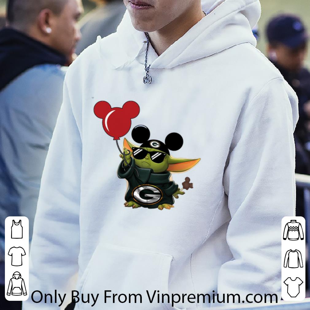 7308409e official mickey mashup baby yoda holding balloon green bay packers shirt 4 - Official Mickey Mashup Baby Yoda Holding Balloon Green Bay Packers shirt