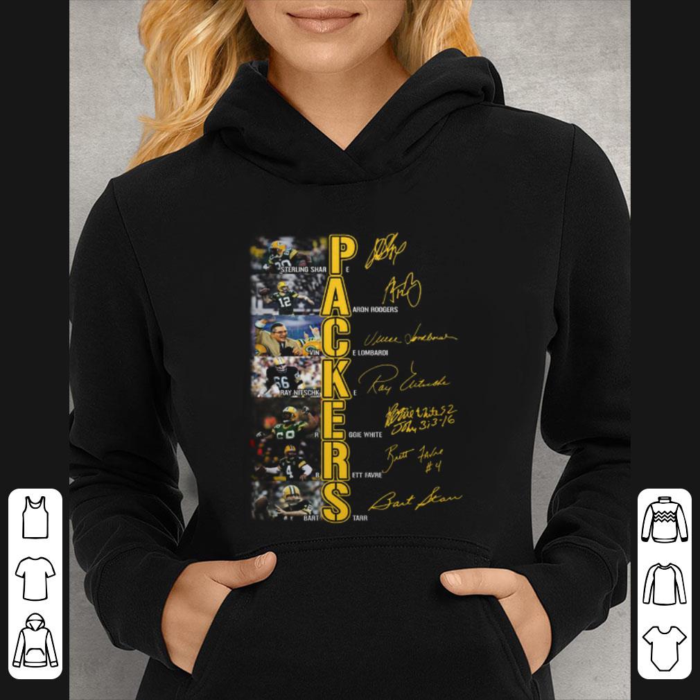 Original Green Bay Packers Sterling Sharpe Aaron Rodgers signatures shirt 858ca450 original green bay packers sterling sharpe aaron rodgers signatures shirt 4 - Original Green Bay Packers Sterling Sharpe Aaron Rodgers signatures shirt