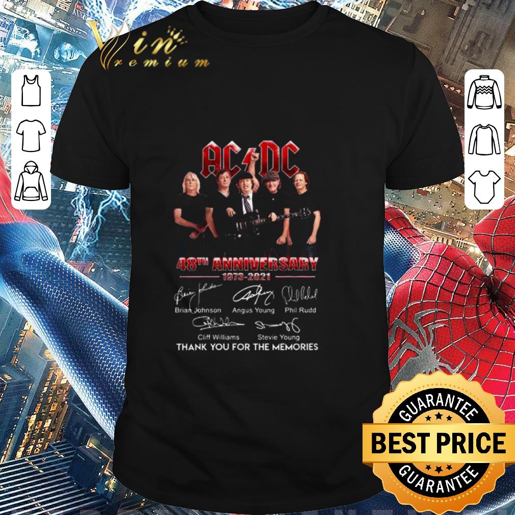 Original ACDC band member 48th Anniversary 1973-2021 Signatures shirt