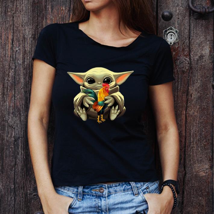 Hot Star Wars Baby Yoda And Rooster shirt
