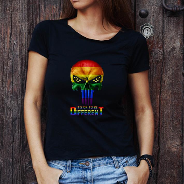 Hot Punisher LGBT It's ok to be different shirt