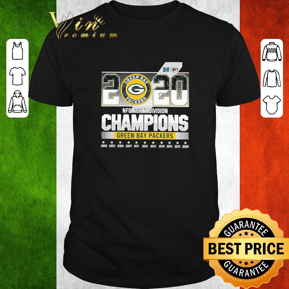 Hot Green bay Packers 2020 NFC North Division Champions shirt