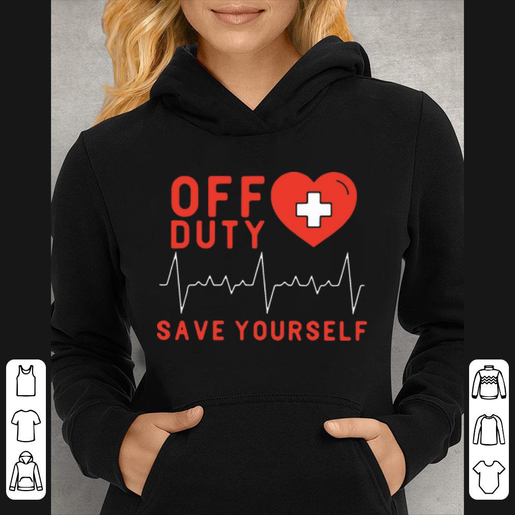 Great Off Duty Save Yourself Heartbeat shirt f3e6000f great off duty save yourself heartbeat shirt 4 - Great Off Duty Save Yourself Heartbeat shirt