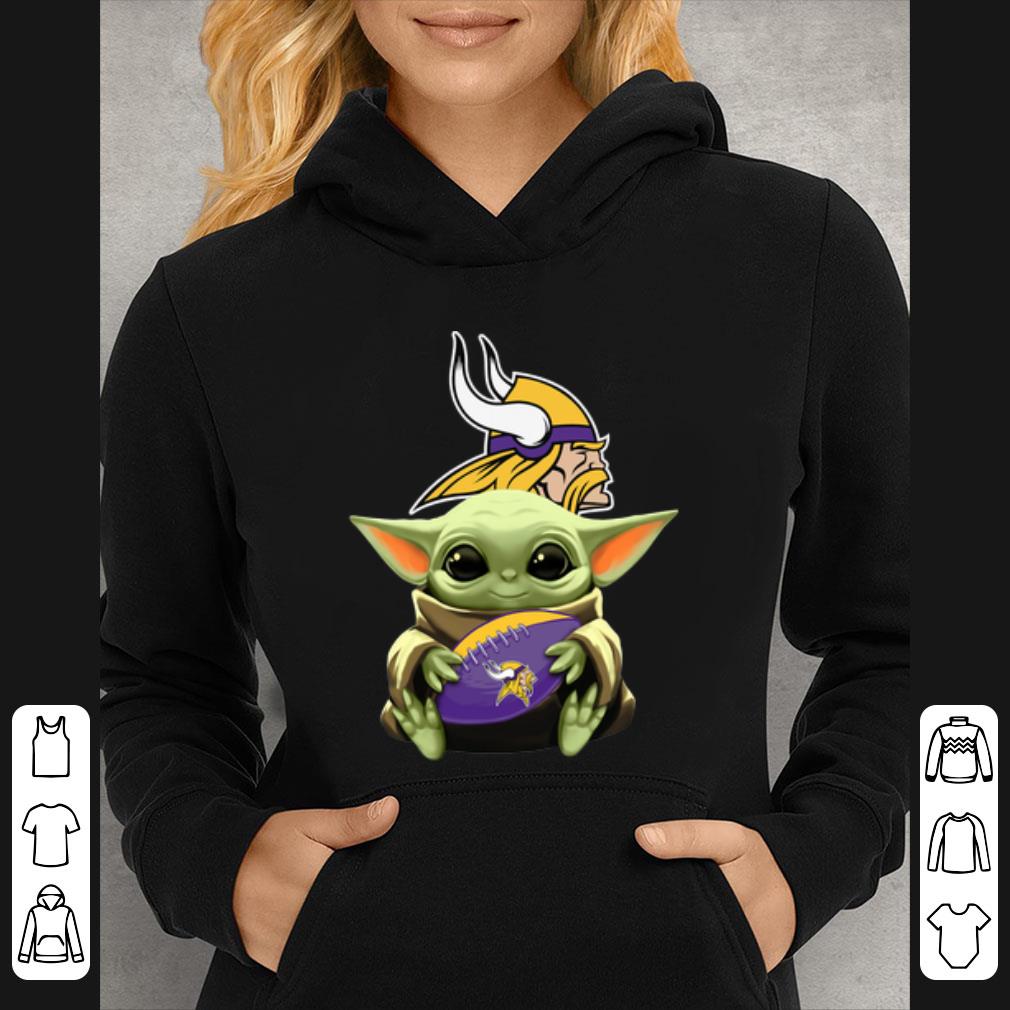 f5820d06 great star wars baby yoda hug minnesota vikings shirt 4 - Great Star Wars Baby Yoda Hug Minnesota Vikings shirt