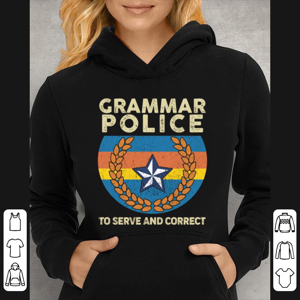 b2286a3c pretty grammar police to serve and correct shirt 4 - Pretty Grammar Police To Serve And Correct shirt