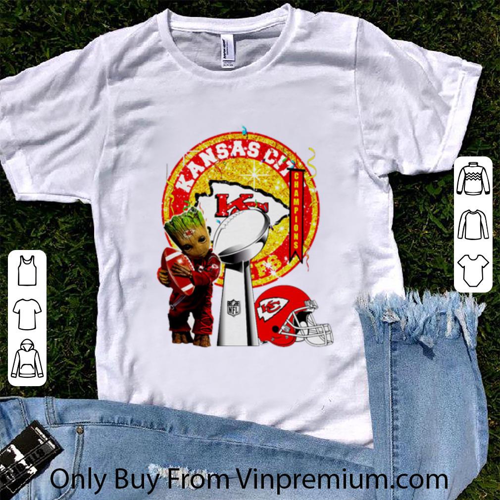 Hot Groot hug Kansas City Chiefs Champions Super Bowl LIV shirt