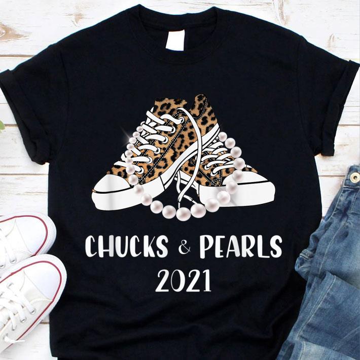 Premium Kamala Harris Chucks and Pearls 2021 Leopard Shirt