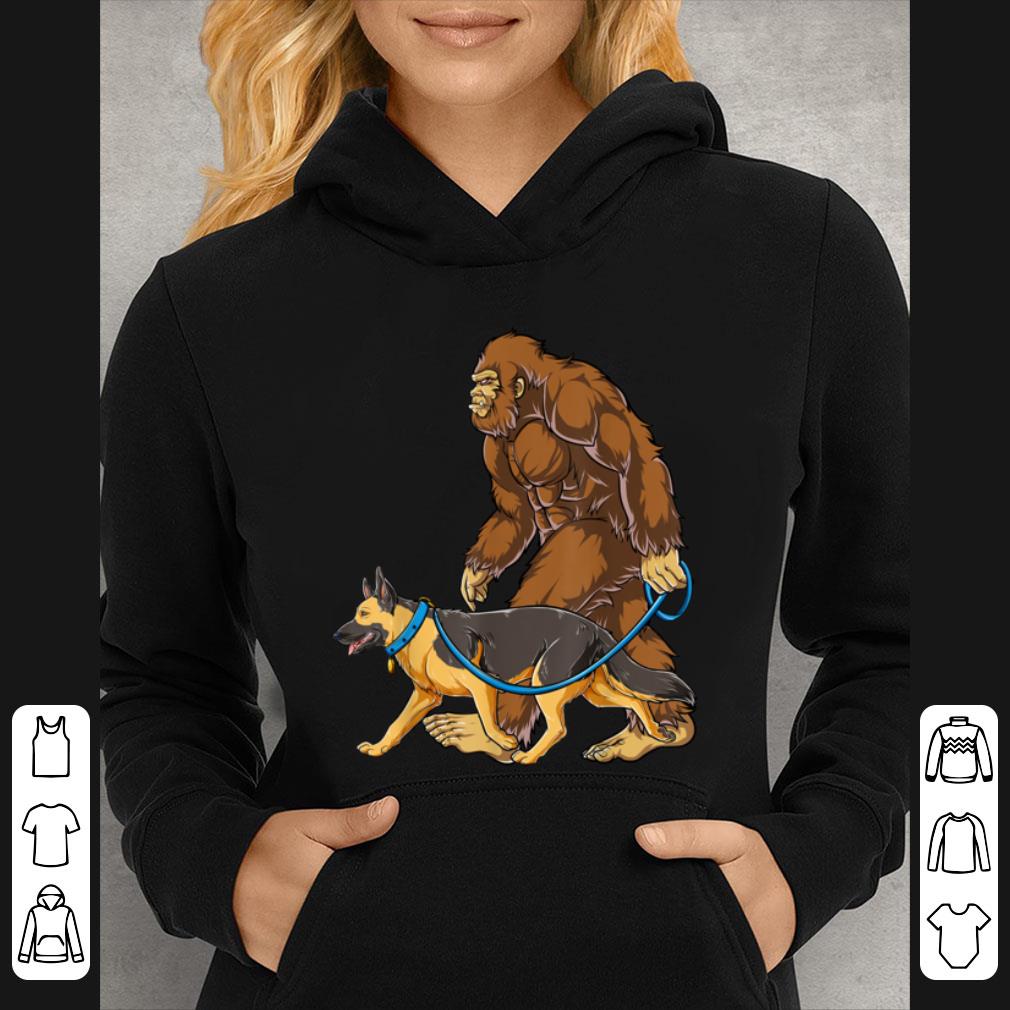 fdaa63a1 awesome bigfoot dog walk german shepherd sasquatch kids men shirt 4 - Awesome Bigfoot Dog Walk German Shepherd Sasquatch Kids Men shirt