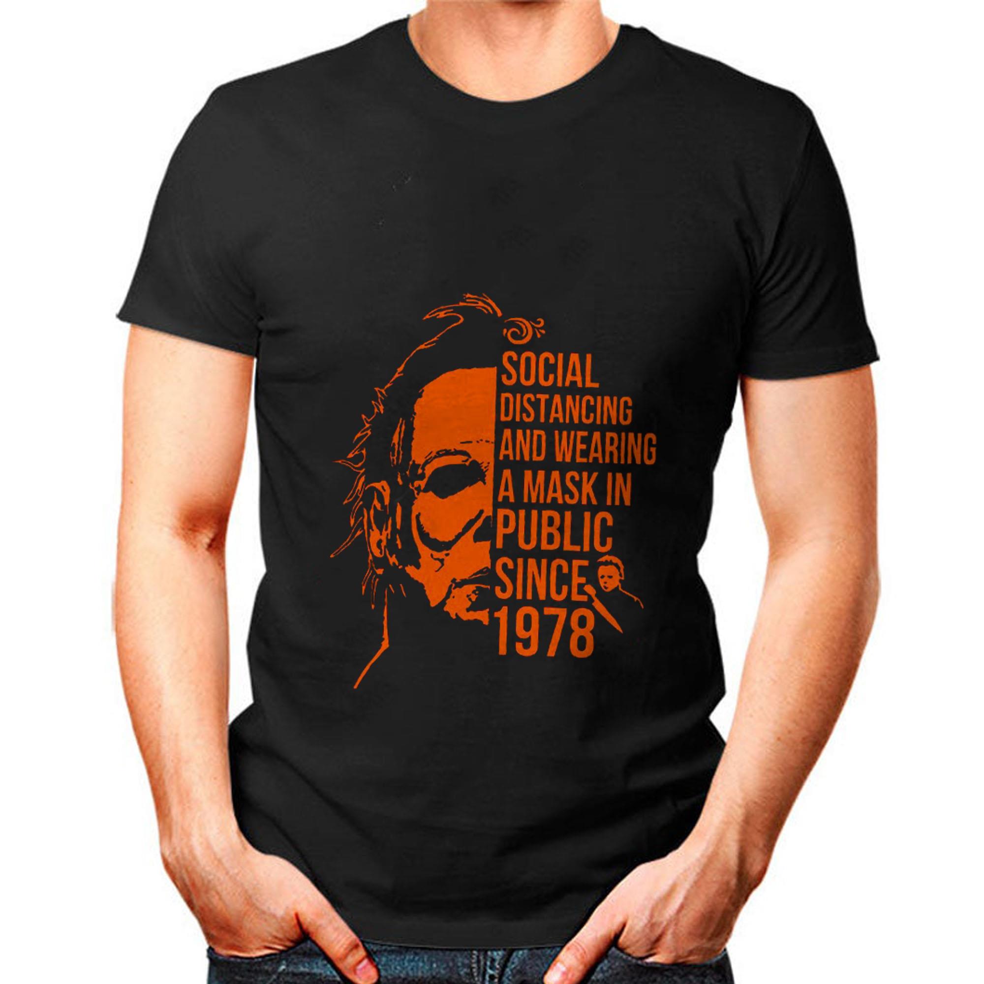 Social Distancing And Wearing Mask Tshirt Social Distancing And Wearing Mask Tshirt 1 - Social Distancing And Wearing Mask Tshirt