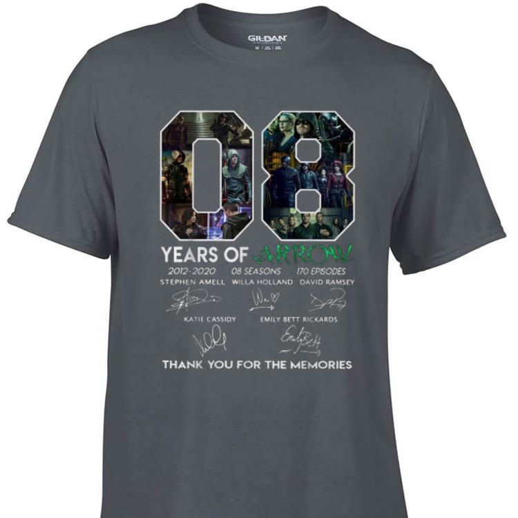 8 Years Of Arrow Thank You For The Memories Signature shirt