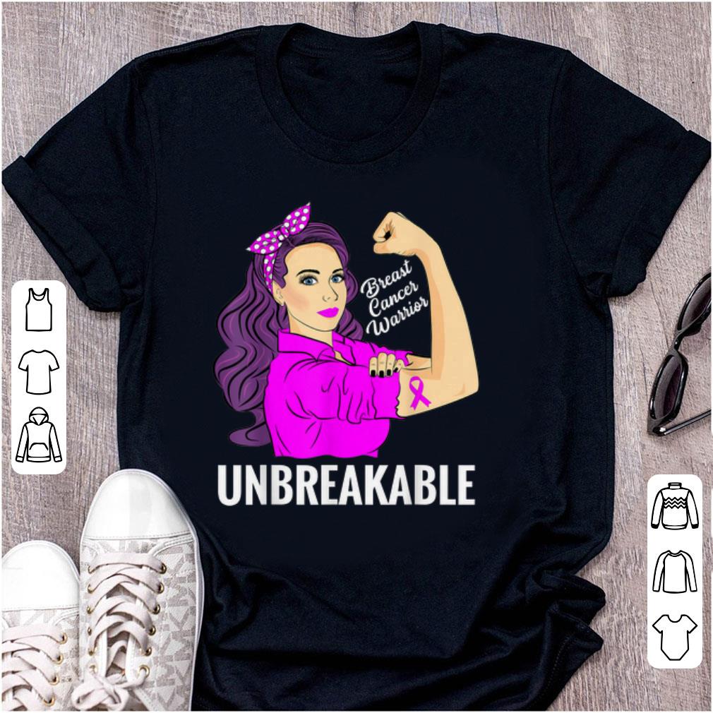 Awesome Breast Cancer Awareness Warrior Unbreakable Metastatic shirt