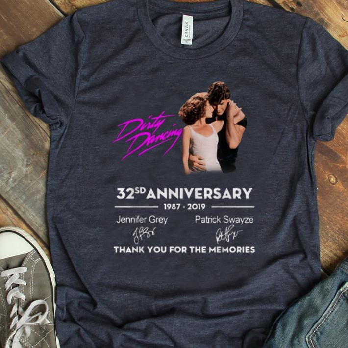 Awesome Dirty Dancing 32 Anniversary Thank You For The Memories Signature shirt