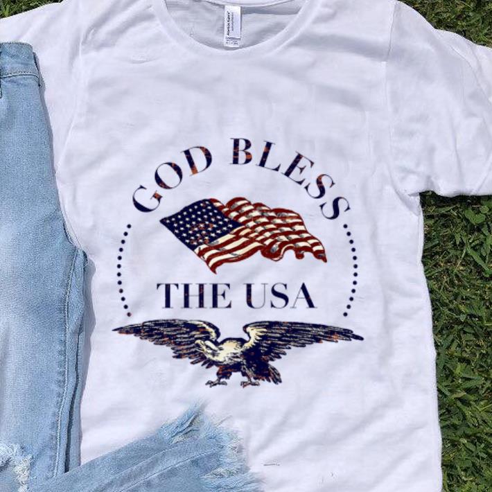 Awesome God Bless The USA Eagle American Flag shirt