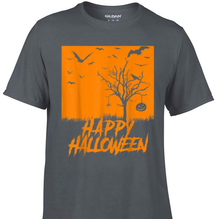 Awesome Happy Halloween Bats Pumpkin shirt