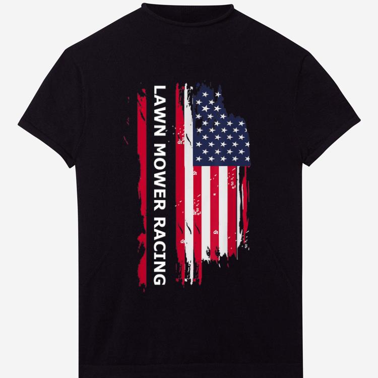 Awesome Lawn Mower Racing American Flag shirt